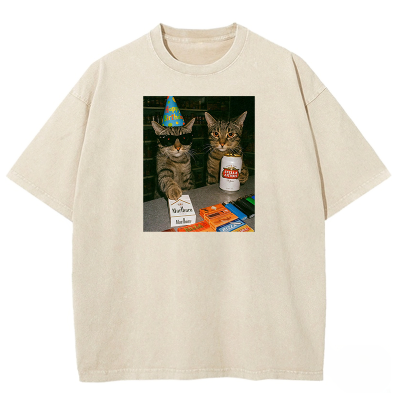 Birthday Buddies Washed T-shirt