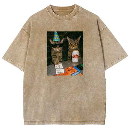 Birthday Buddies Washed T-shirt