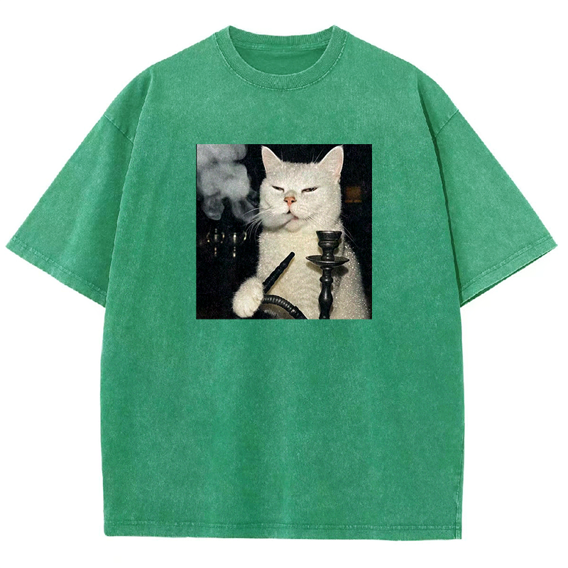 Smoke Master Kitty Washed T-shirt
