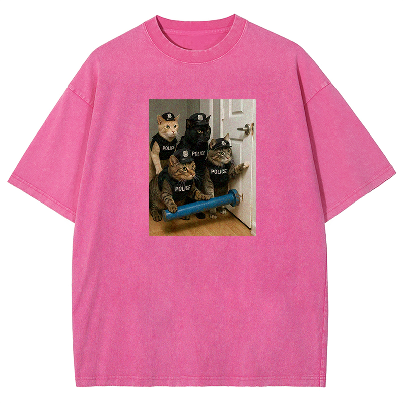 Feline Force Washed T-shirt