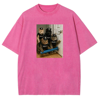 Feline Force Washed T-shirt