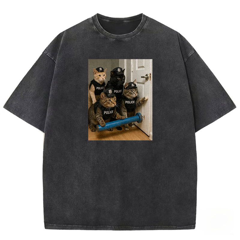 Feline Force Washed T-shirt