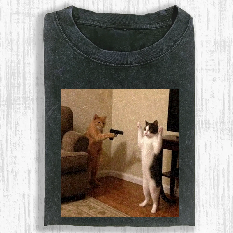 Meow Mafia Washed T-shirt