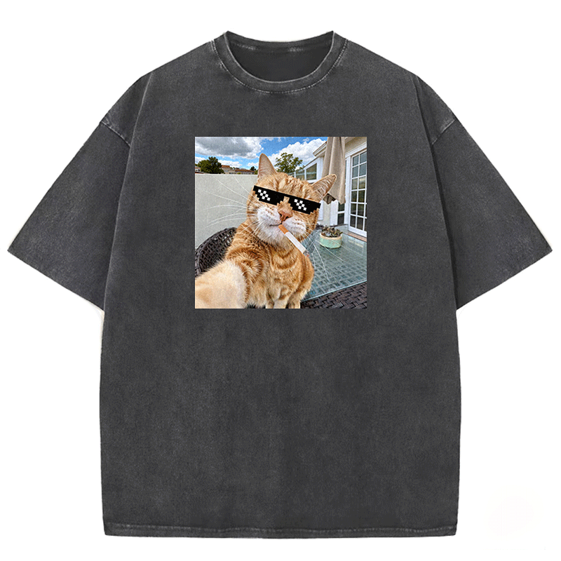 Urban Feline Cool Washed T-shirt