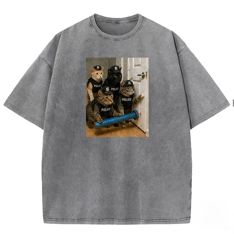 Feline Force Washed T-shirt