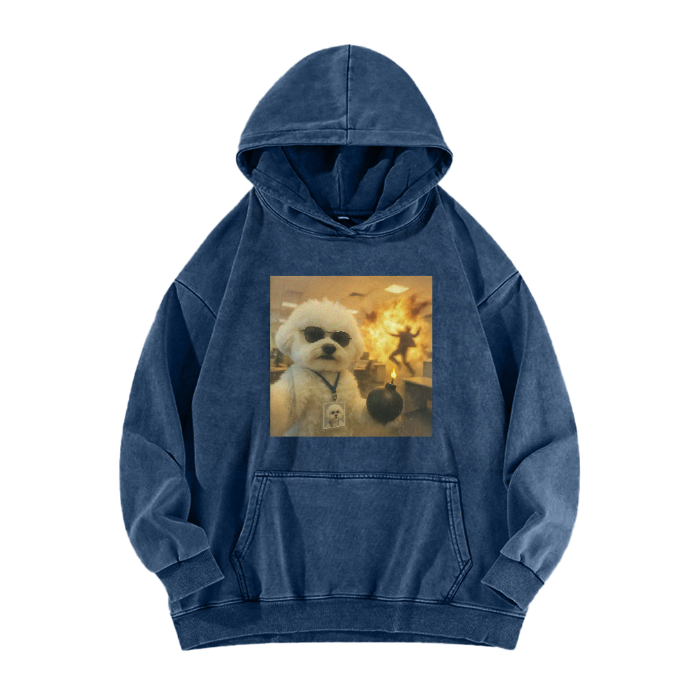 Wacky Dog Washed Hoodie