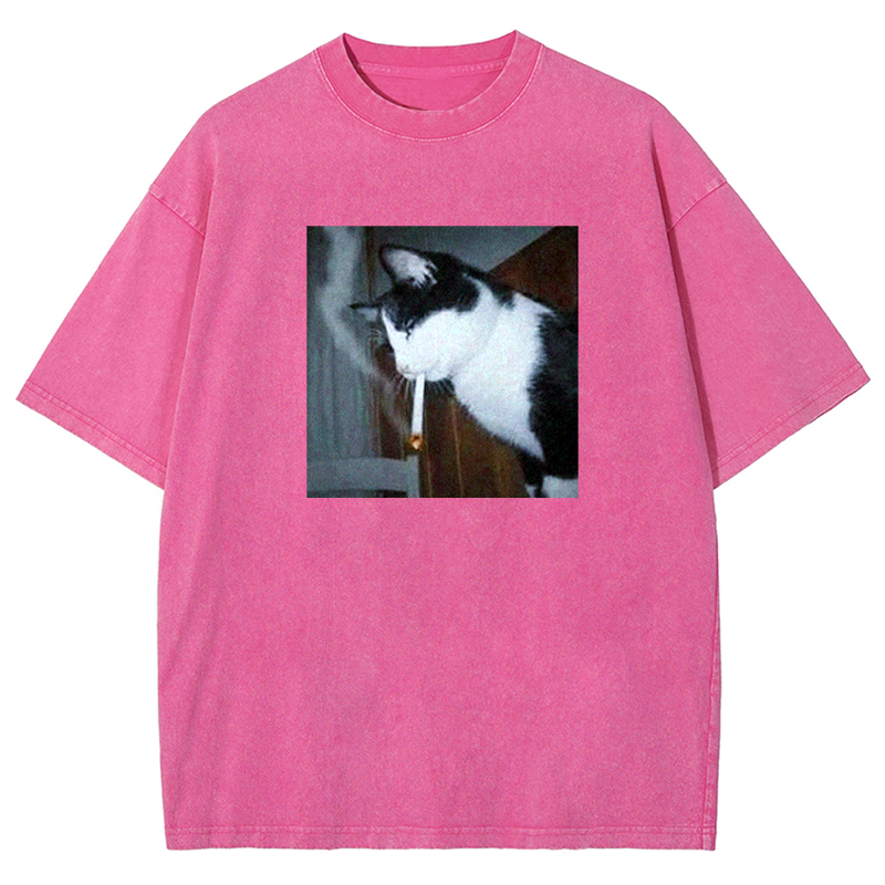 Nicotine Neko Washed T-shirt