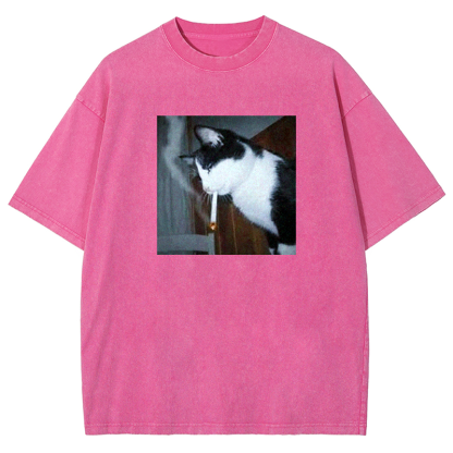 Nicotine Neko Washed T-shirt
