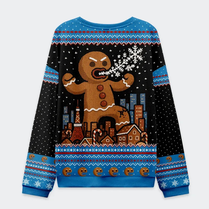 Gingerbread Monster Ugly Christmas Sweatshirt
