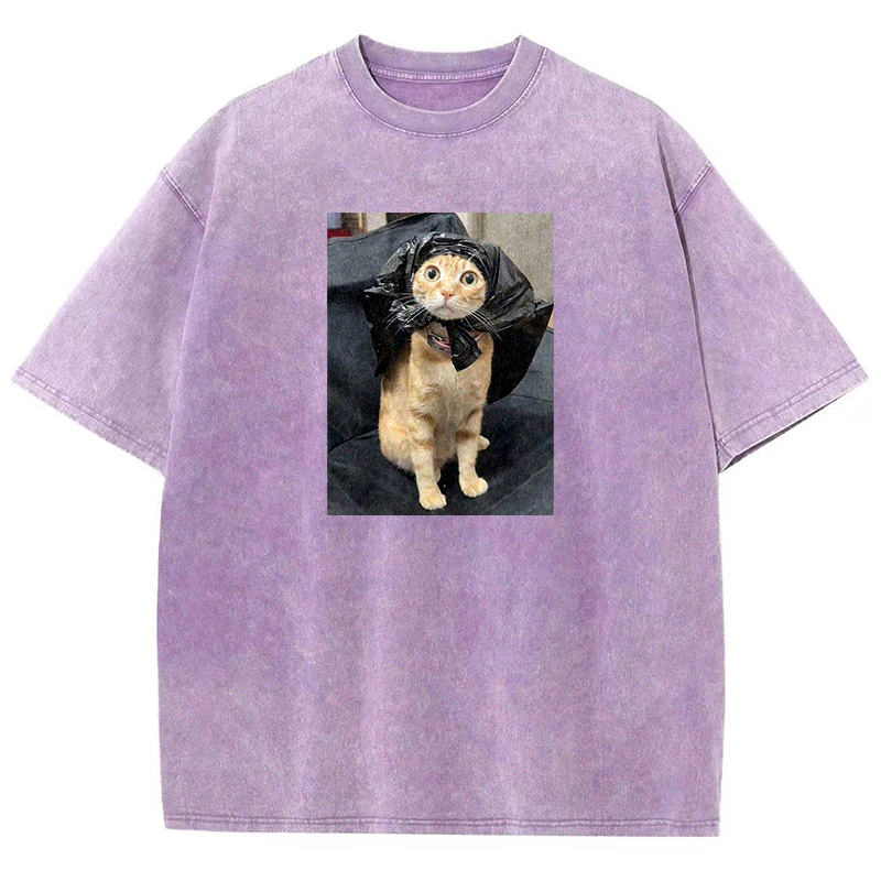 Trash Bag Superhero Washed T-shirt