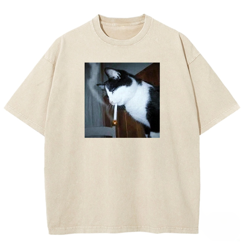 Nicotine Neko Washed T-shirt