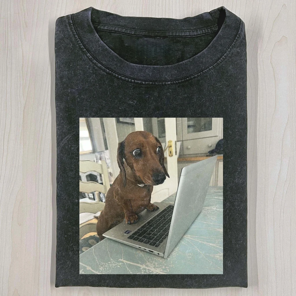 Wacky Dog Washed T-shirt