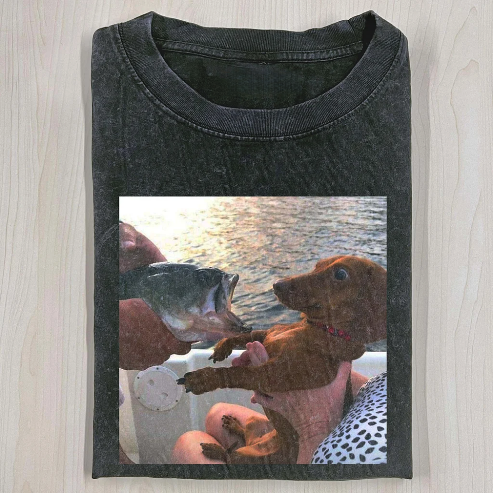 Wacky Dog Washed T-shirt
