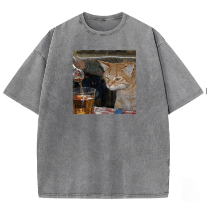 Pouring Curiosity Washed T-shirt