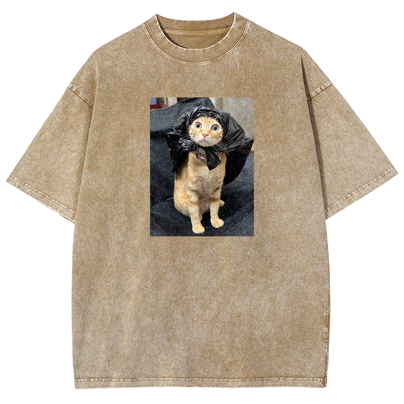 Trash Bag Superhero Washed T-shirt