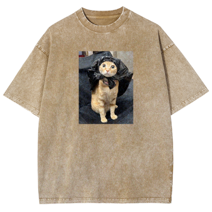 Trash Bag Superhero Washed T-shirt