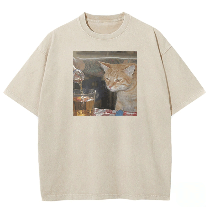 Pouring Curiosity Washed T-shirt