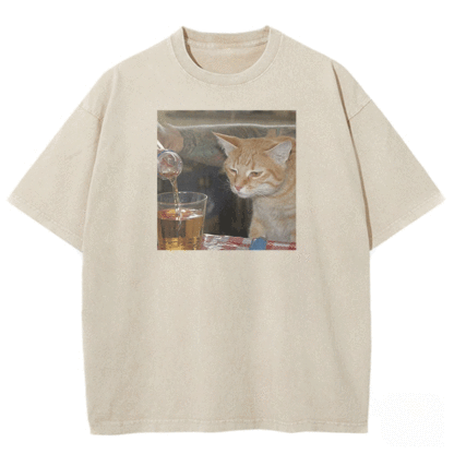 Pouring Curiosity Washed T-shirt