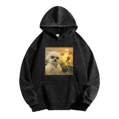 Wacky Dog Washed Hoodie