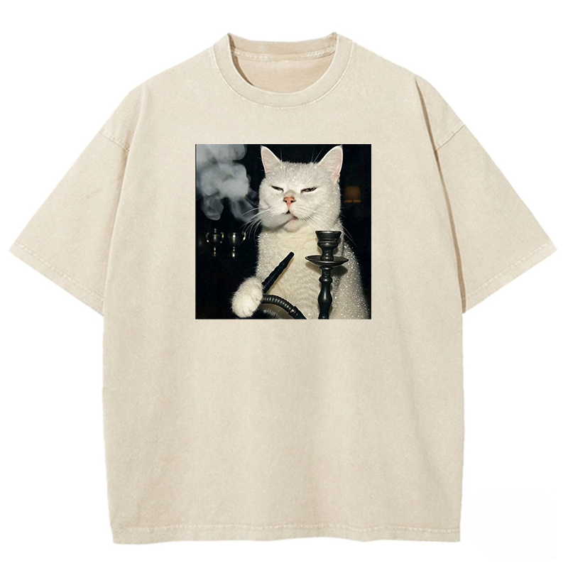 Smoke Master Kitty Washed T-shirt