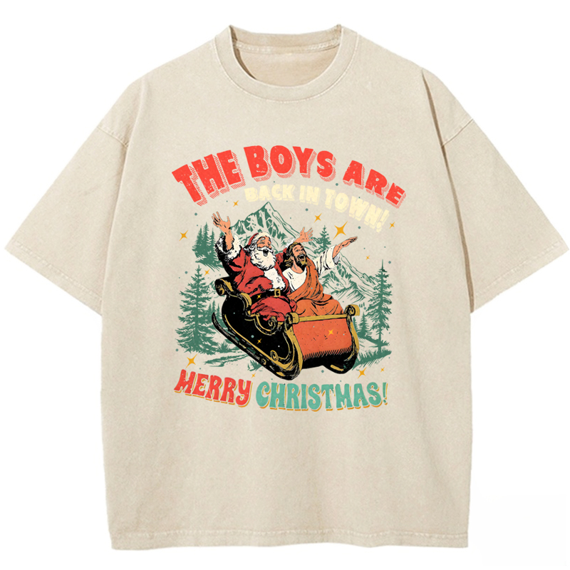 The Boys Are Back in Town Washed T-shirt