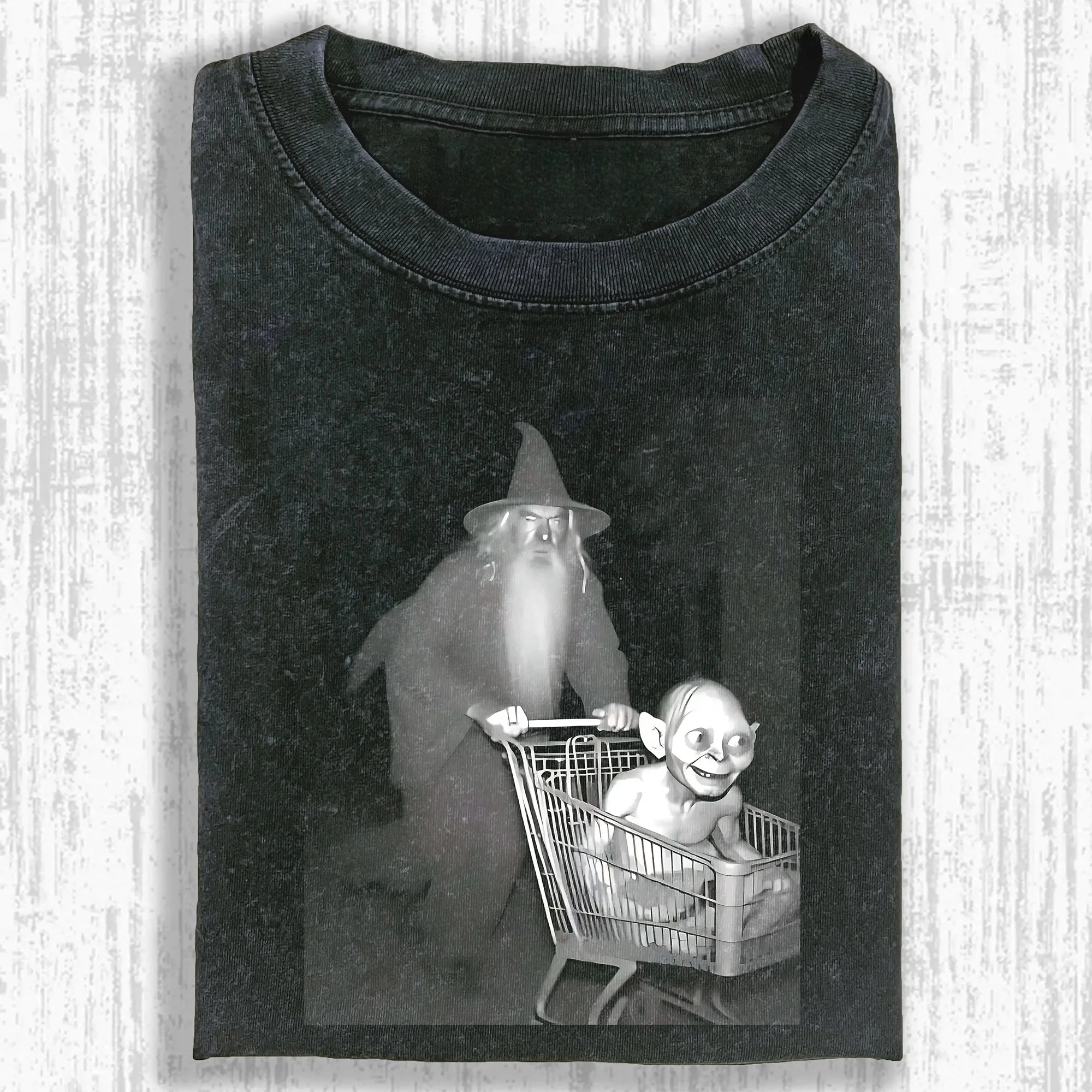 Funny shopping cart Washed T-shirt