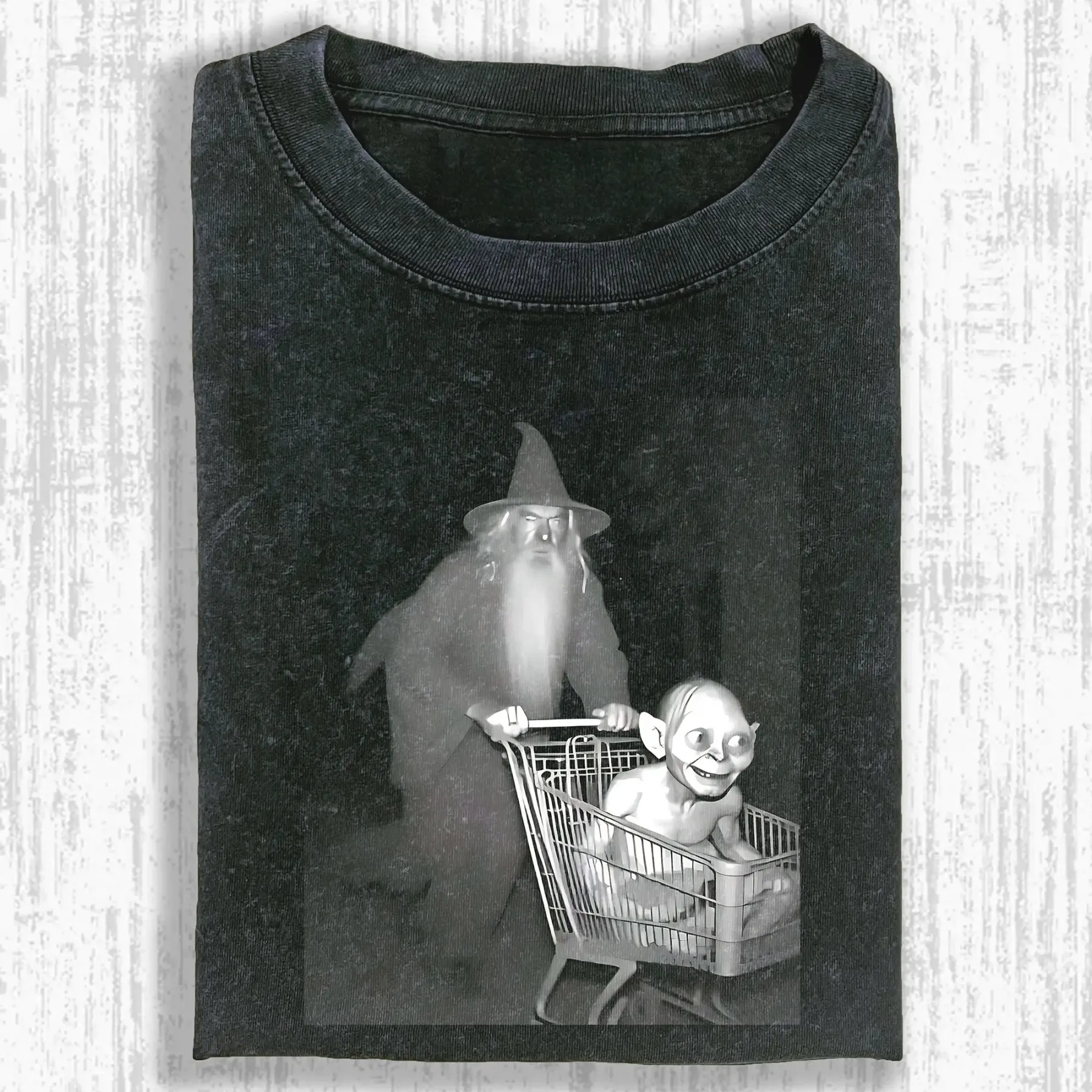 Funny shopping cart Washed T-shirt