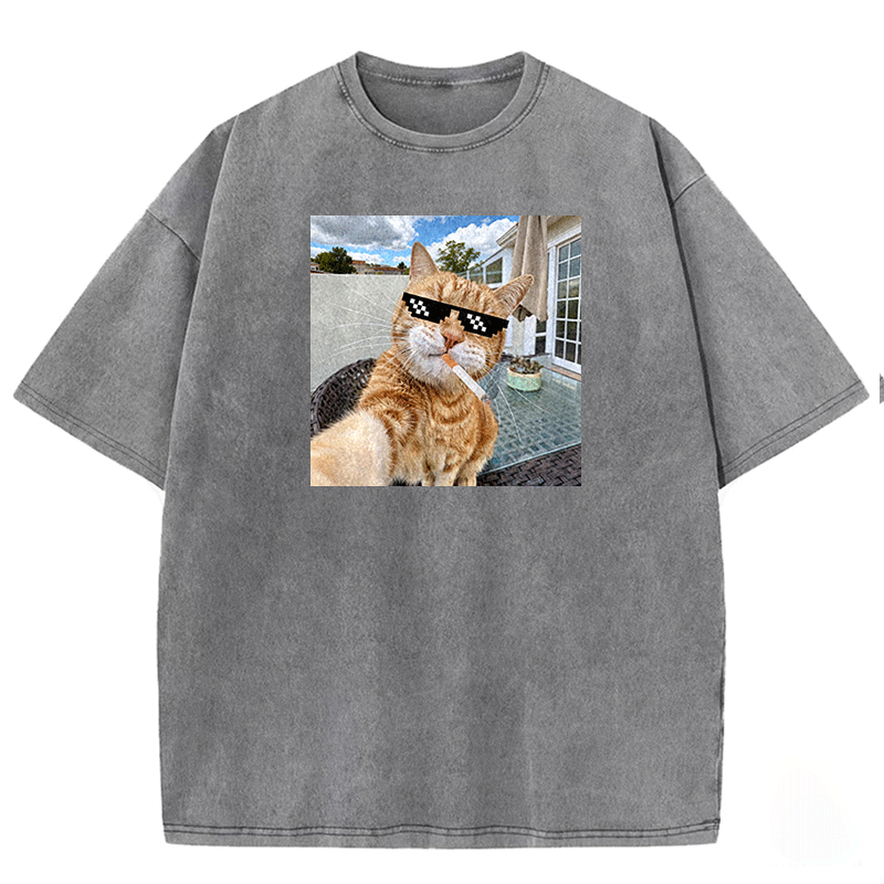 Urban Feline Cool Washed T-shirt