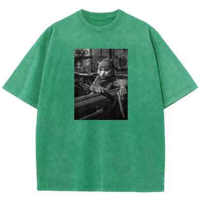 Tattooed Tabby Washed T-shirt