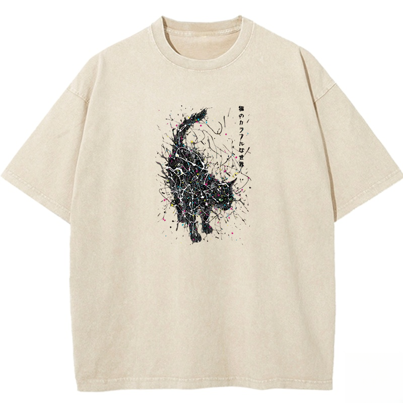 In the Spectrum of Cats Washed T-shirt