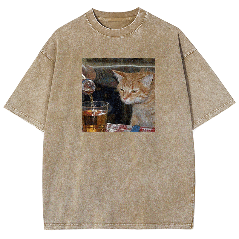 Pouring Curiosity Washed T-shirt