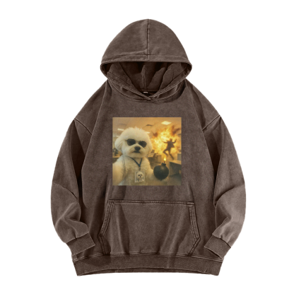 Wacky Dog Washed Hoodie