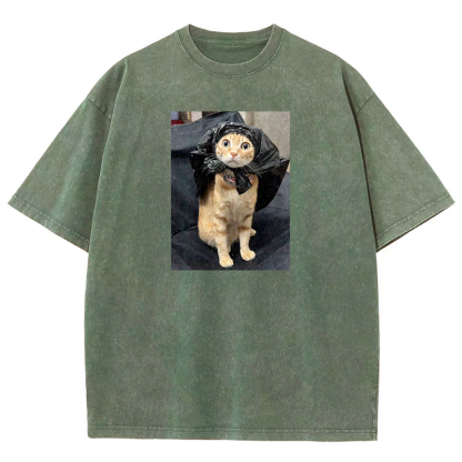 Trash Bag Superhero Washed T-shirt