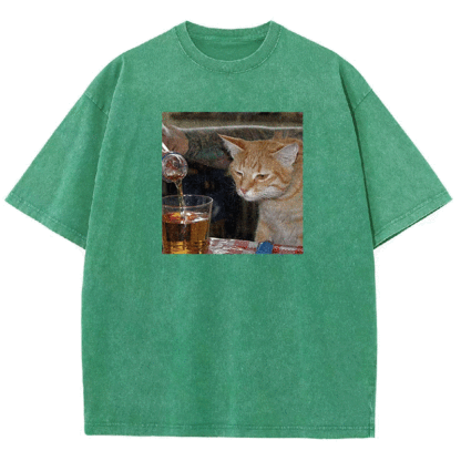 Pouring Curiosity Washed T-shirt