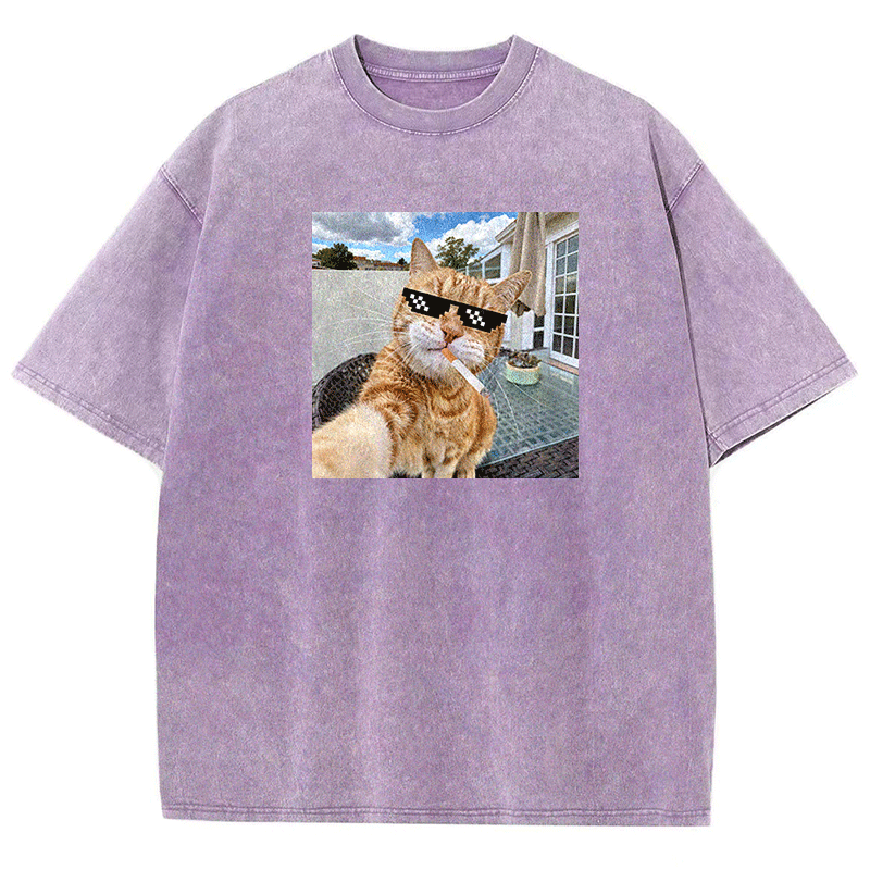 Urban Feline Cool Washed T-shirt