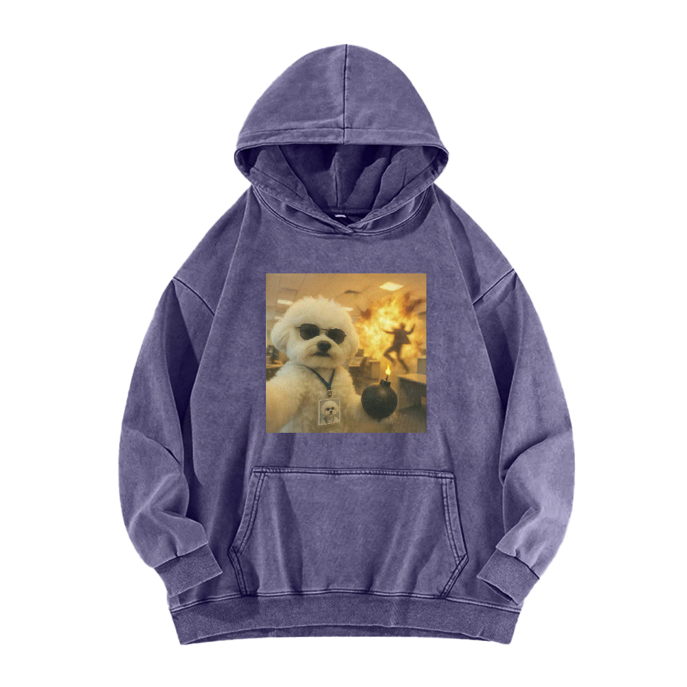 Wacky Dog Washed Hoodie