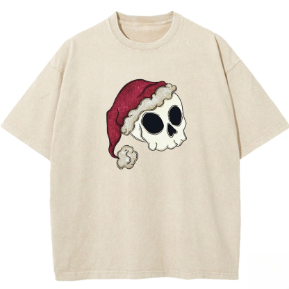 Santa Skull Washed T-shirt