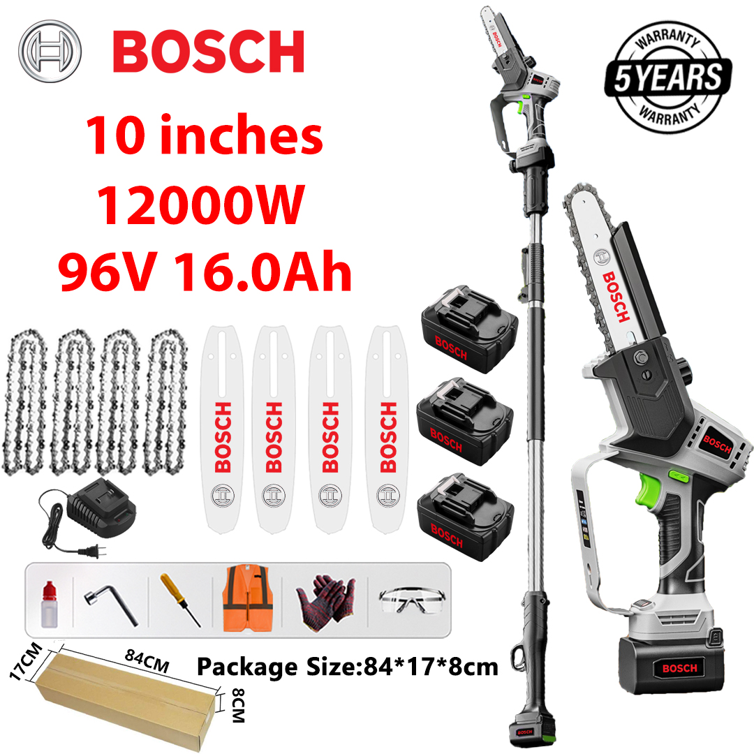 Bosch 12000W lítium akkumulátoros kefe nélküli láncfűrész