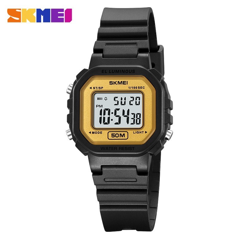 时刻美儿童电子表夜光50米防水学生手表闹钟多功能电子手表批发商