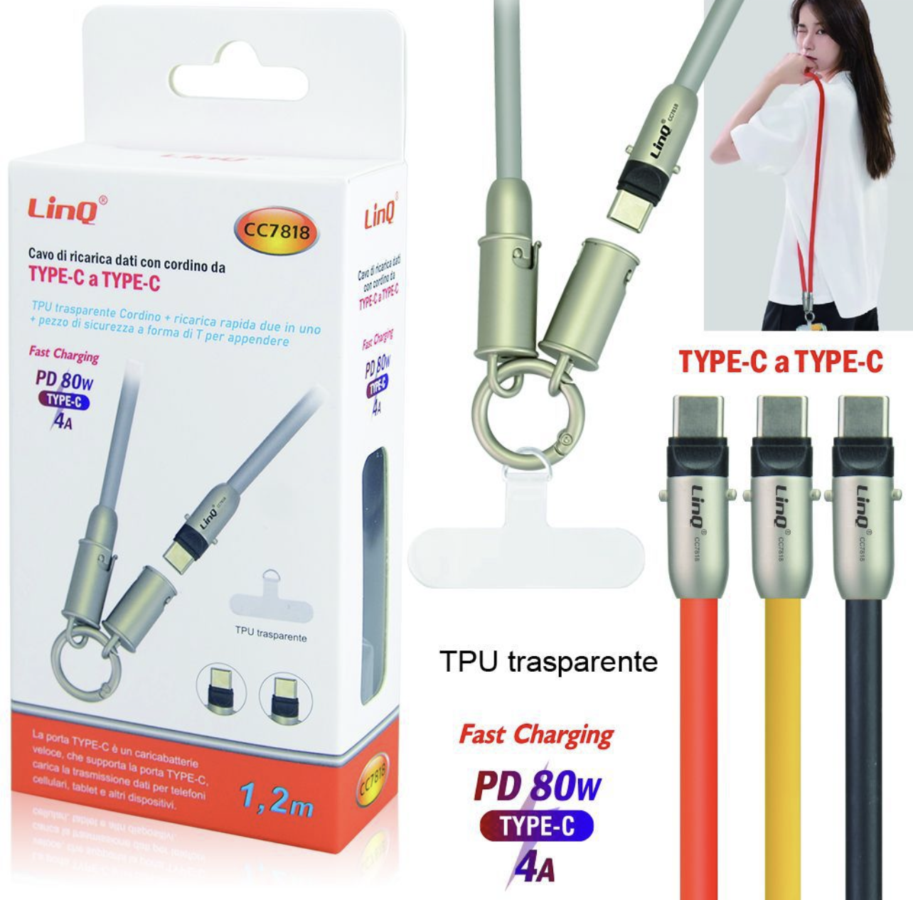 CC7818 | Cavo type-c a type-c (Linq)