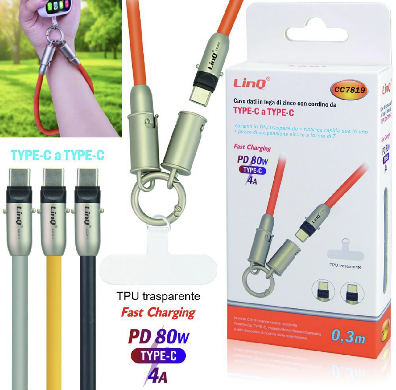 CC7819 | Cavo type-c a type-c (Linq)