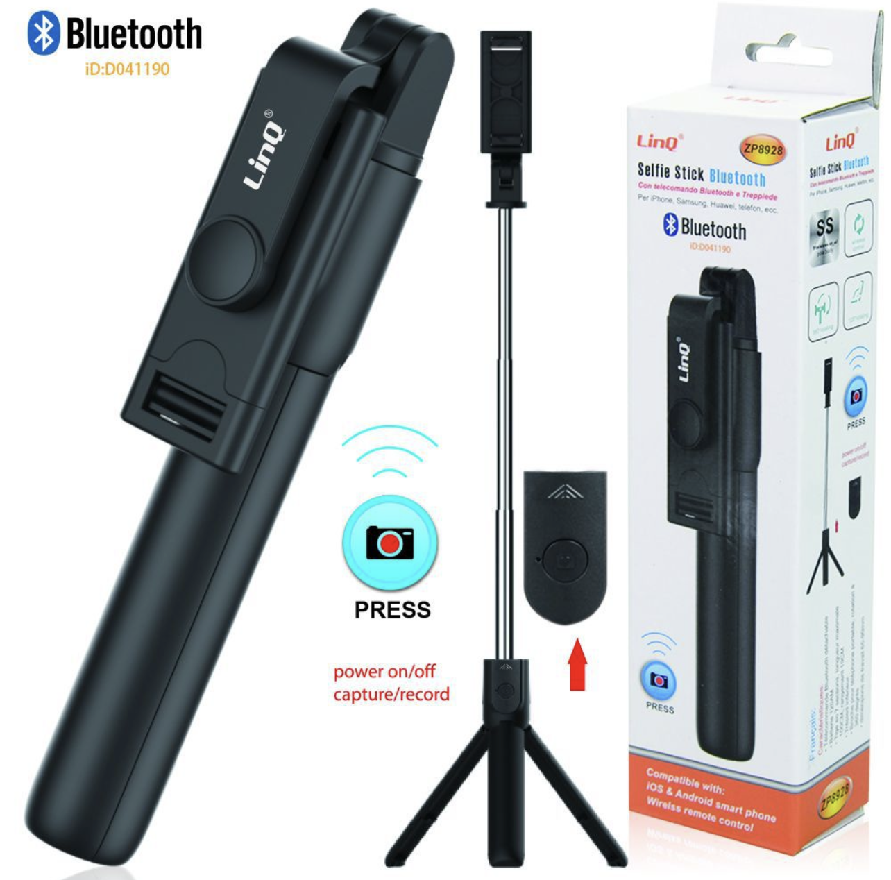 ZP8928 | Selfie stick bluetooth (Linq)