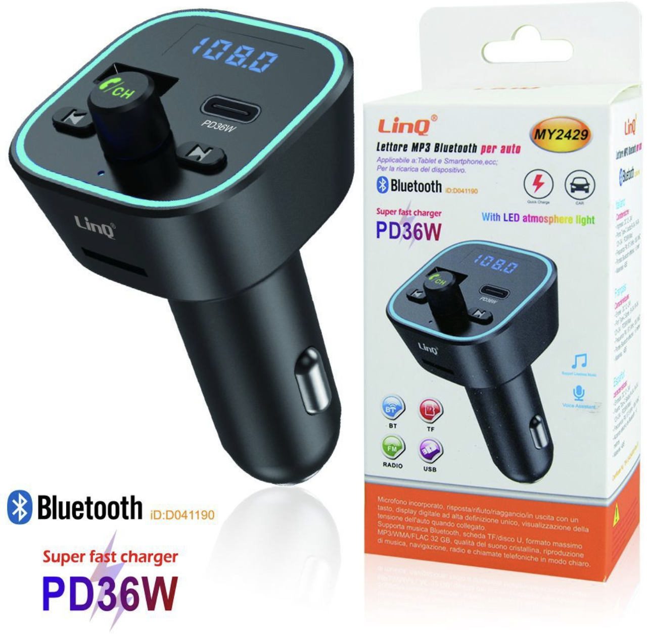 MY2429 | Lettore MP3 per auto (Linq)