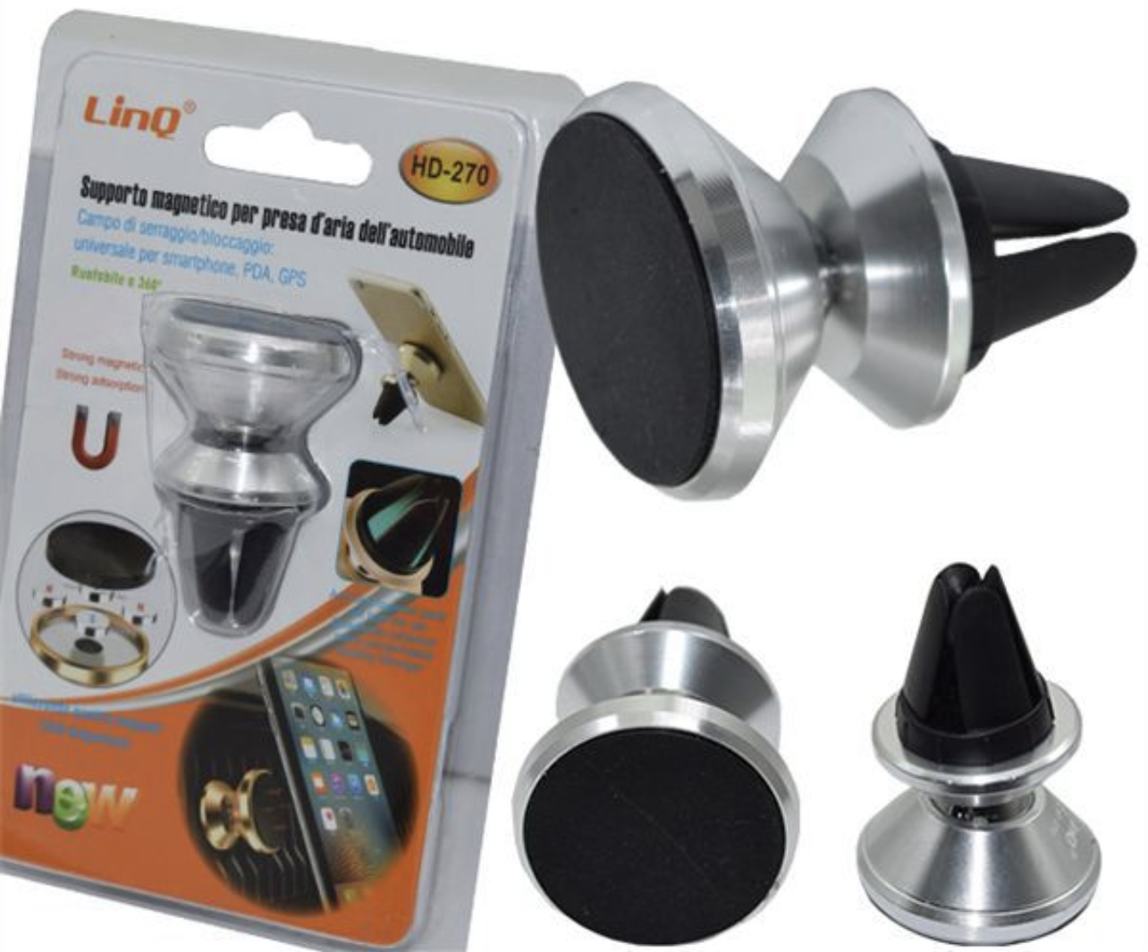 HD-270 | Supporto magnetico per presa d'aria dell'auto (Linq)
