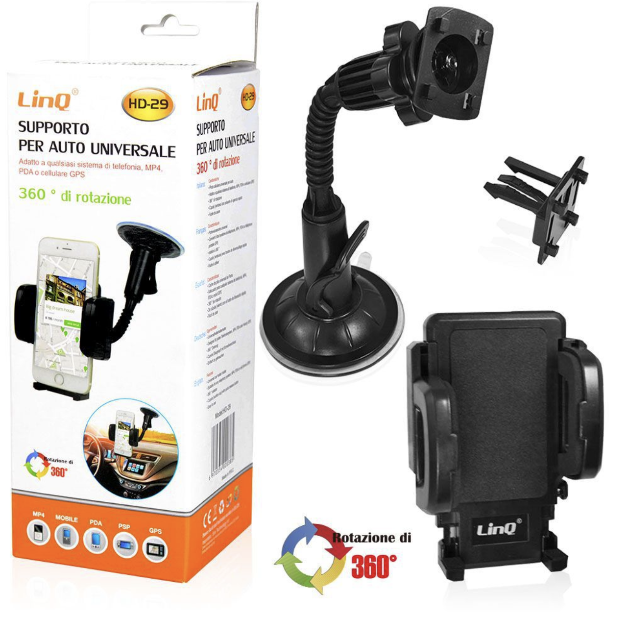 HD-29 | Supporto per auto universale (Linq)