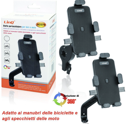 H3379 | Staffa porta cellulare per bici e moto (Linq)