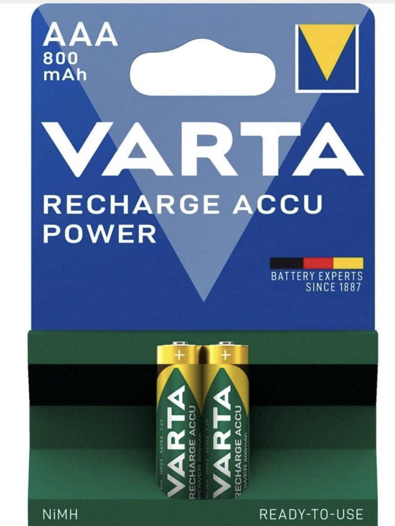 Batteria AAA ricaricabile 2 pezzi (Varta)