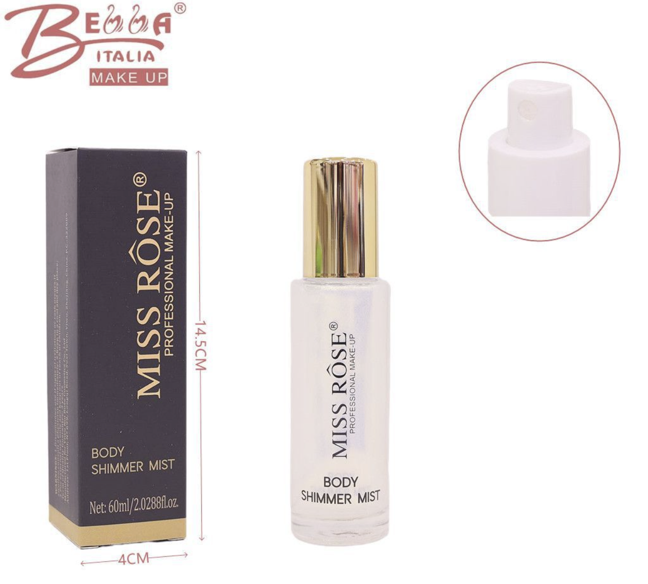 6505-001Y | Acqua profumata glitter (Bella)