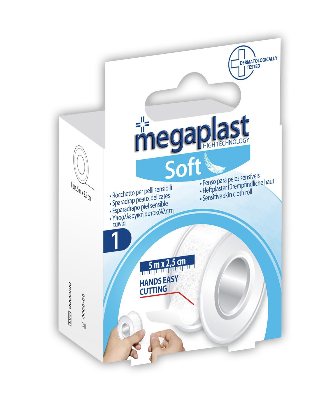 120313 | Rocchetto bianco 5m x 2,5cm (megaplast)