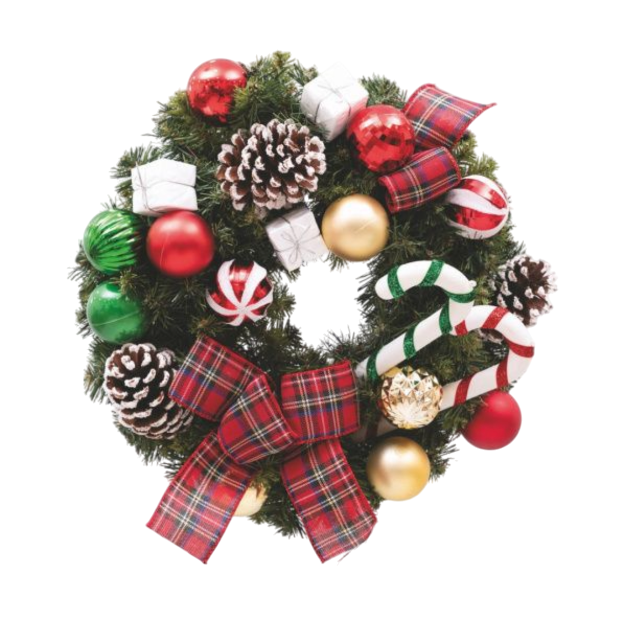 AP49693 | Corona PVC Natalizio 40cm (Manulife)